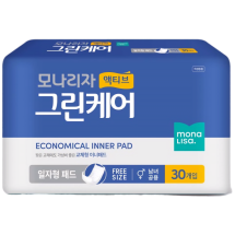 액티브 그린케어 일자형패트 30매 (가성비 좋은 교체용 속기저귀)