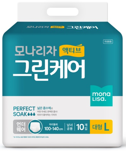 모나리자 액티브 그린케어 언더웨어 10매 대형