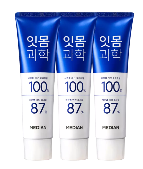 메디안잇몸과학치약(클린민트) 120g*3입