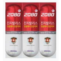 2080 진지발리스 그린치약 (오리지날) 120g*3입